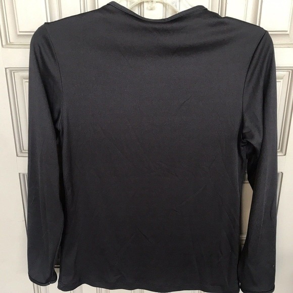 Warm & Silky UnderShirt SzS Black Long Sleeves Light Weight Pre-Owned - Picture 7 of 8